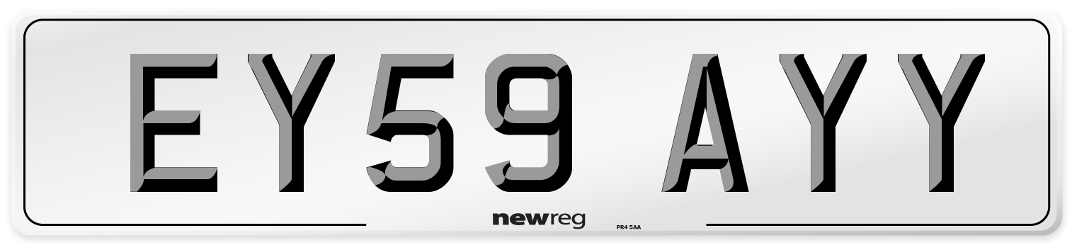 EY59 AYY Number Plate from New Reg